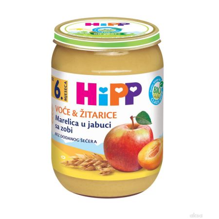 HIPP Bio kajsija u jabuci sa ovsom 190g