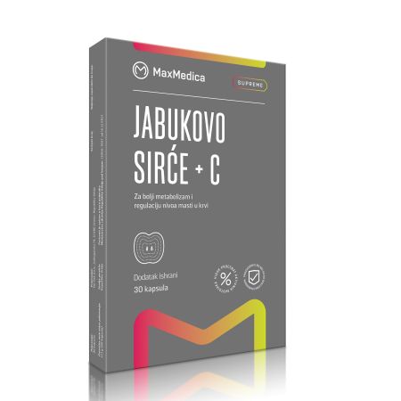 MaxMedica Jabukovo sirce+Vitamin C 30 kapsula