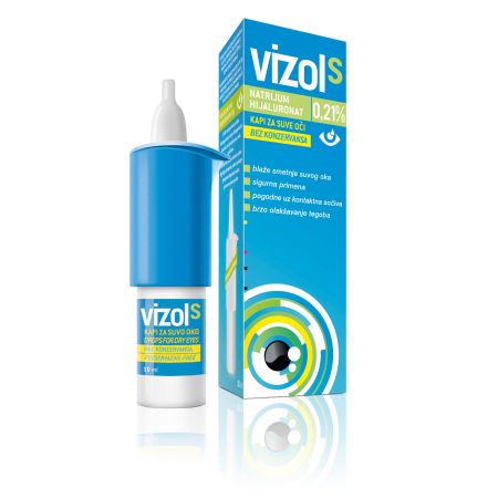 Vizol S kapi za oči 0,21% 10ml