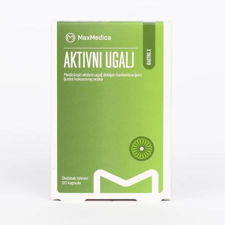 MaxMedica Aktivni ugalj 20 kapsula