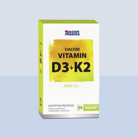 VITAMIN D3+K2 DACOM 30 kapsula