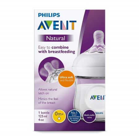 AVENT FLASICA NATURAL 125ml 030/070/6366