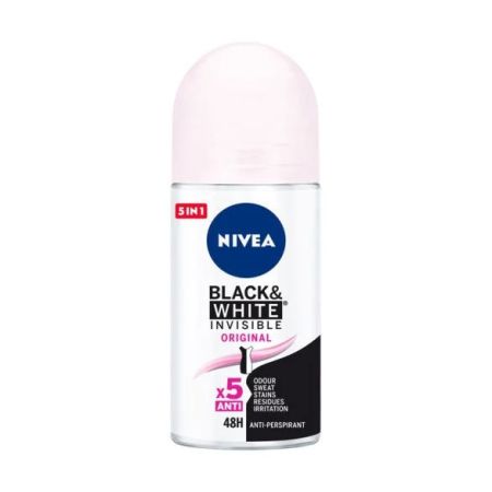 NIVEA Antiperspirant Roll-on Black&amp;White Invisible Clear 50ml