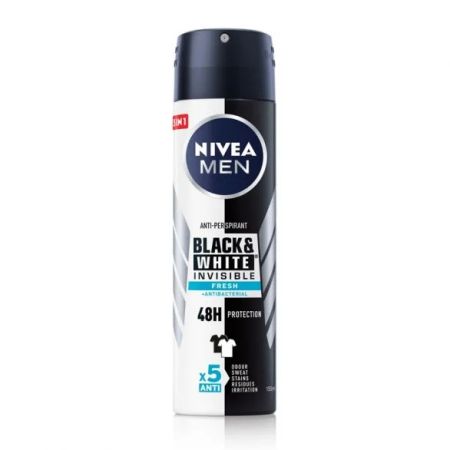 NIVEA MEN Antiperspirant u spreju Black&amp;White Invisible Fresh 150ml