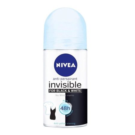 NIVEA Antiperspirant Roll-on Black&amp;White Invisible Pure 50ml