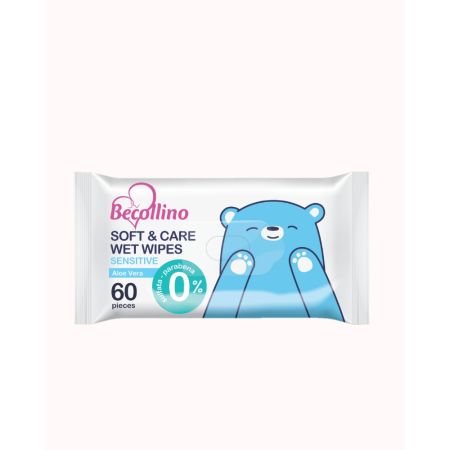 BECOLLINO WET WIPES SOFT&amp;CARE SENSITIVE 60/1