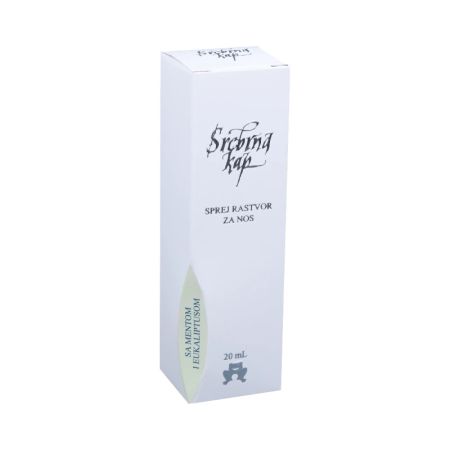 Srebrna kap - Menta, Eukaliptus, sprej za nos, 20ml