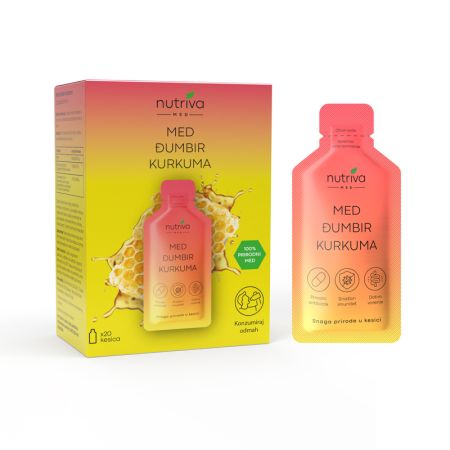 NUTRIVA MED,ĐUMBIR,KURKUMA 20 KESICA