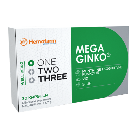 ONE TWO THREE MEGA GINKO 120mg 30 cps.
