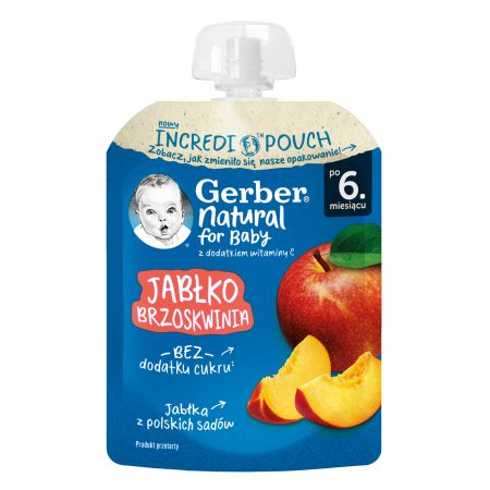 GERBER POUCH JABUKA,BRESKVA.80g