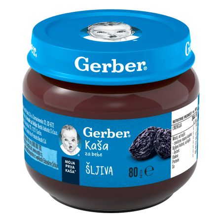 GERBER kašica suva šljiva 80g