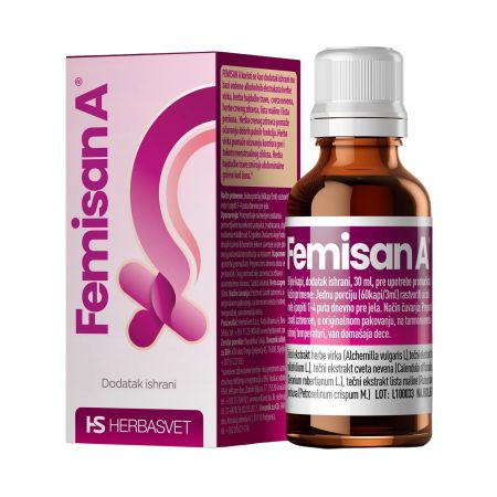 Femisan A® biljne kapi, 30ml
