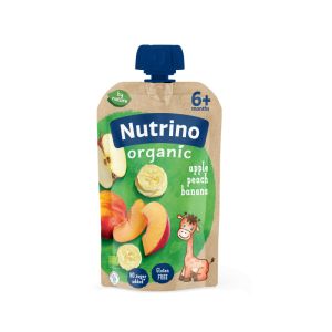 Nutrino ORGANIC - jabuka, breskva i banana