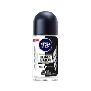 NIVEA MEN Antiperspirant Roll-on Black&amp;White Invisible Original 50ml