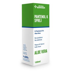 Pantenol K sprej Kršenković 5% Aloe vera 100mk