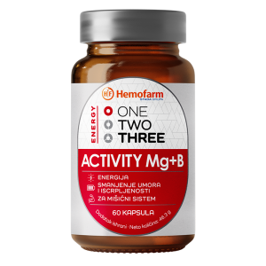 ONE TWO THREE ACTYVITY Mg+B 60 kapsula